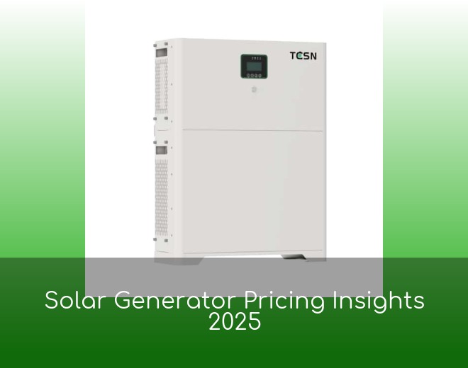 Solar Generator Pricing Insights 2025